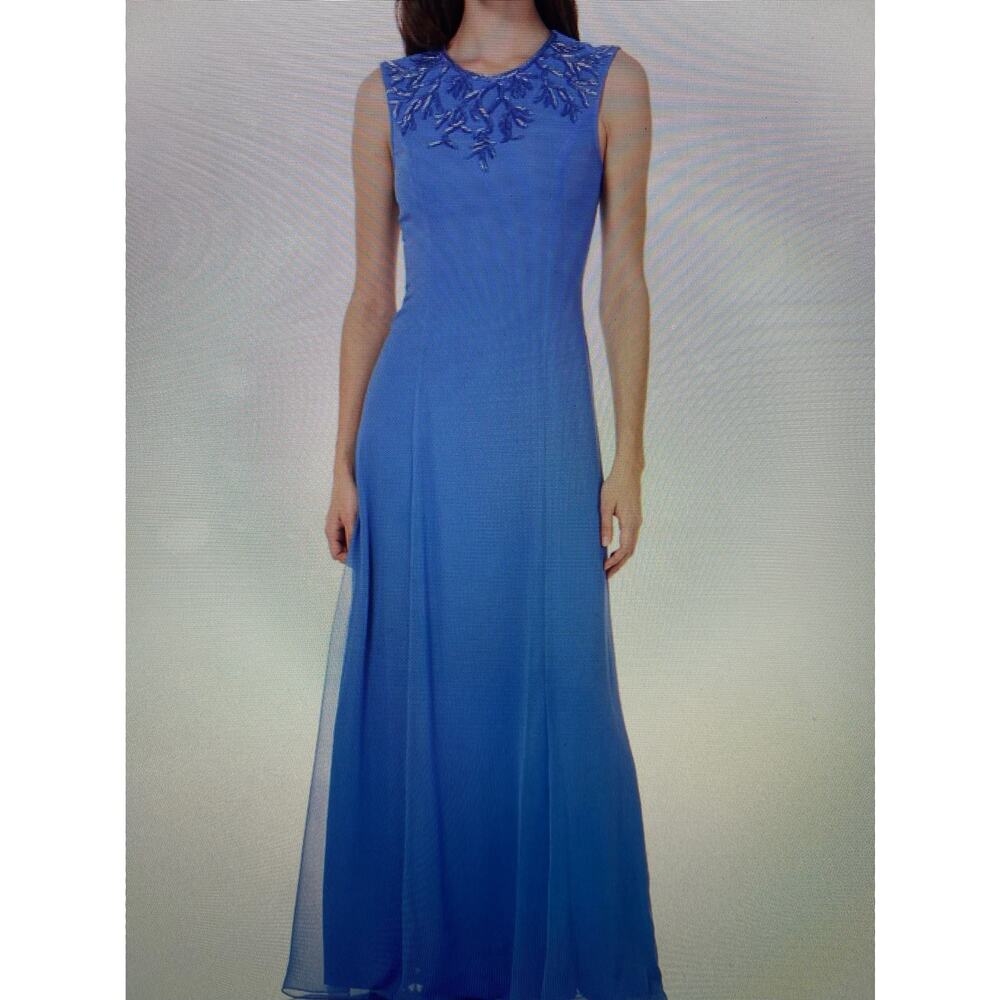 NWOT JS collection size 4 Emma, chiffon beaded gown